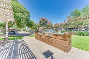Outdoor grilling area
